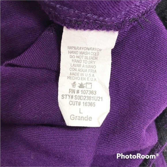 Solemio by Nasty Gal purple and black form fitting minidress size L - Picture 4 of 5